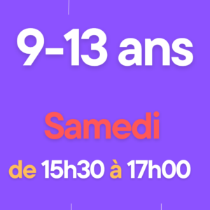 Samedi de 15h30 à 17h00
